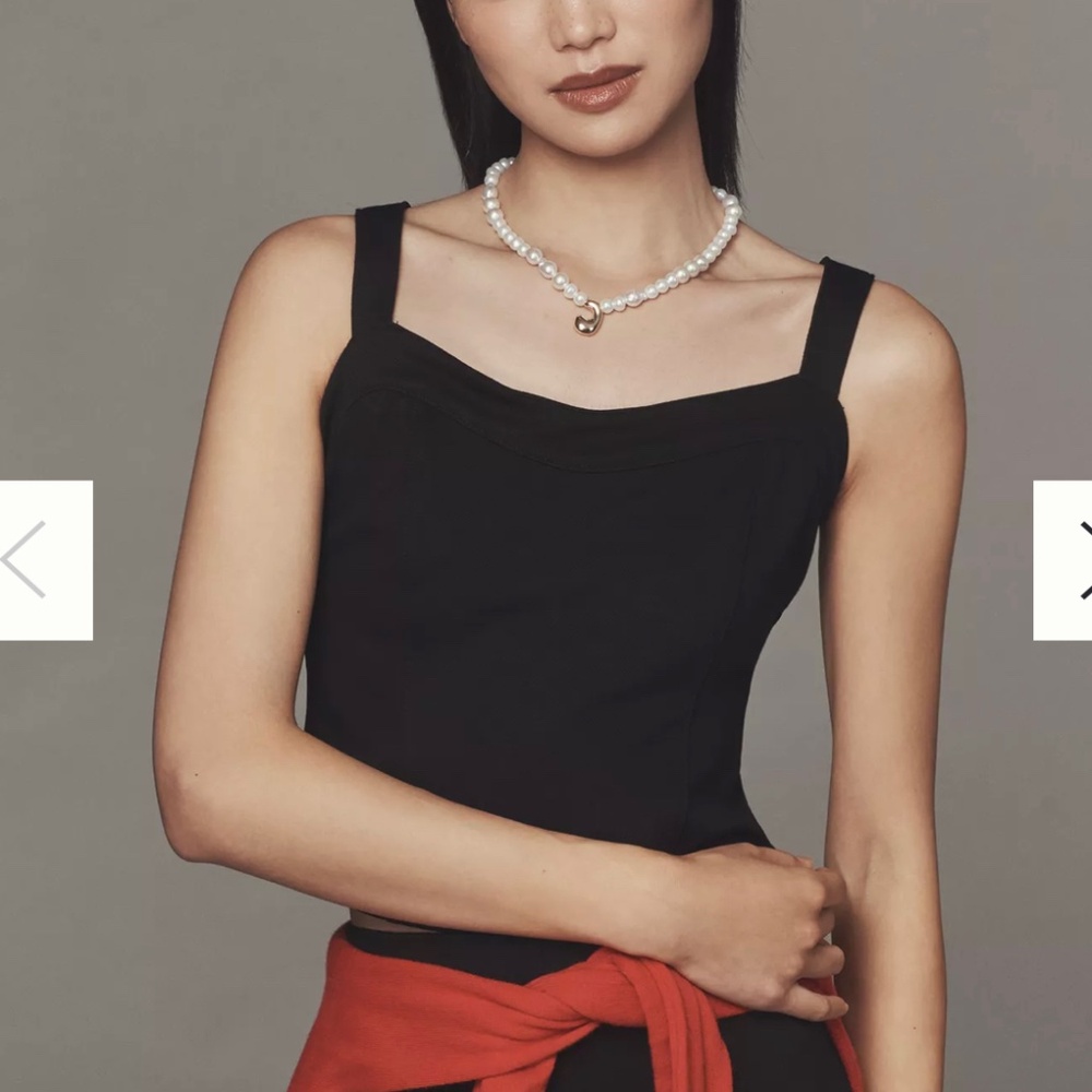 Anthropologie Maeve Black Tank Top XS